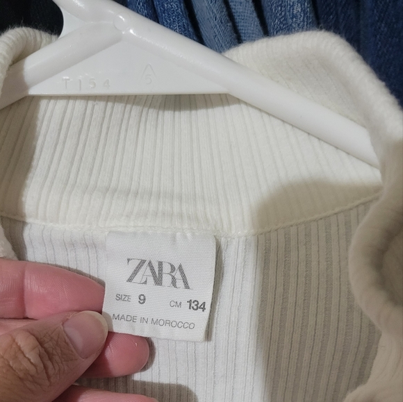 ZARA white basic crop top (Girl) - Picture 6 of 6